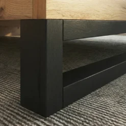 Letto matrimoniale oversize 180x200cm rovere nero Petra