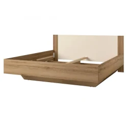 Letto matrimoniale oversize 180x200cm rovere beige Ama