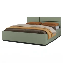 Letto matrimoniale oversize 180x200cm testiera reversibile verde Lolla