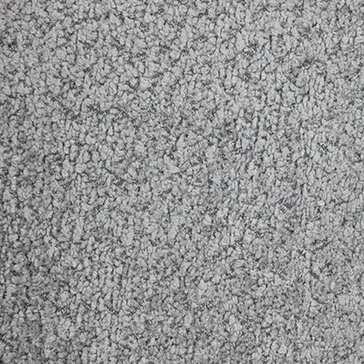 Letto matrimoniale 160x200cm con rete contenitore imbottito tessuto bouclé grigio Aluna