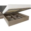 Letto matrimoniale 160x200cm contenitore con comodini rovere scuro marrone Rebecca