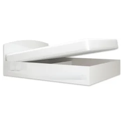 Letto matrimoniale 160x200cm standard bianco lucido Roma-Sorrento