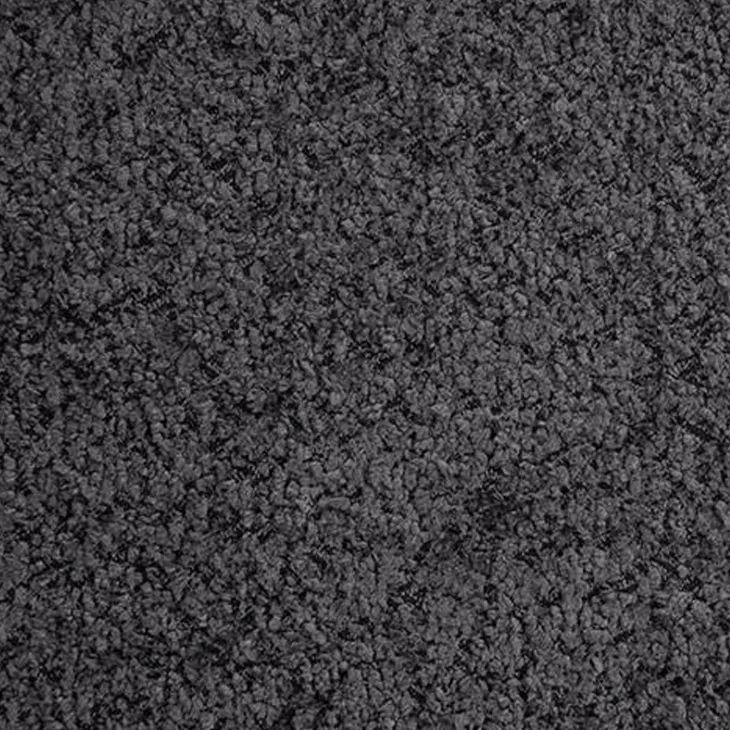 Letto oversize 180x200cm con rete contenitore imbottito tessuto bouclé nero Aluna