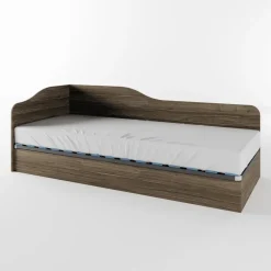 Letto singolo contenitore 82x190cm reversibile noce Alex Gihome®