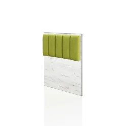 Letto singolo 90x200cm contenitore bianco rustico verde Zadar