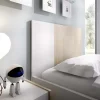 Letto singolo 90x190cm moderno rovere bianco Cairo