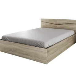 Letto 140x200cm alla francese contenitore rovere sonoma Camilla Gihome®