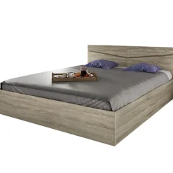Letto 160x200cm matrimoniale contenitore rovere sonoma Camilla Gihome®