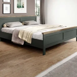 Letto 180x200cm matrimoniale oversize verde quercia Texel