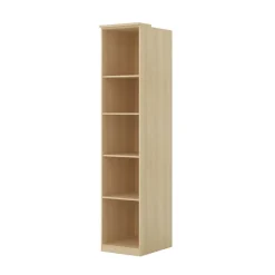 Libreria a colonna 45x215h cm 4 ripiani rovere Elvira