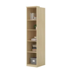 Libreria a colonna 45x215h cm 4 ripiani rovere Elvira