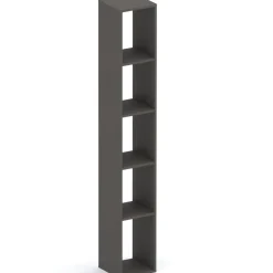 Libreria colonna 28x186h cm con 4 ripiani ossido nero Sunset