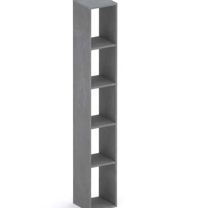 Libreria colonna 28x186h cm con 4 ripiani antracite Sunset