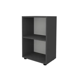 Libreria da parete 49x74h cm 2 ripiani ufficio multiuso antracite Arkiva