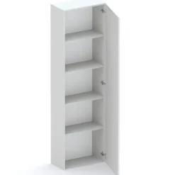 Libreria mobile multiuso scarpiera dispensa 195x186h grigio chiaro Sunset 1003