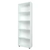 Libreria moderna 56x172cm 4 ripiani multiuso bianco Marvel