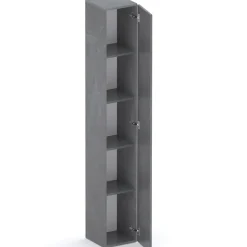 Libreria moderna 84x186h cm 1 anta antracite Sunset 1004