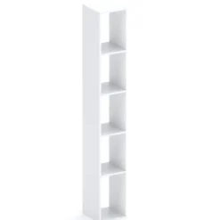 Libreria moderna 84x186h cm 1 anta bianco lucido Sunset 1004