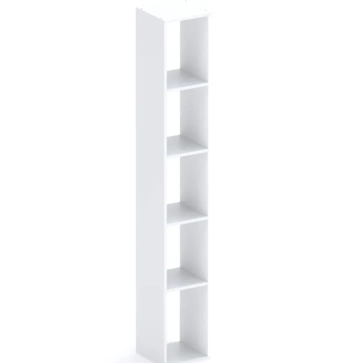Libreria moderna 84x186h cm 1 anta bianco lucido Sunset 1004