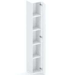 Libreria moderna 84x186h cm 1 anta bianco lucido Sunset 1004