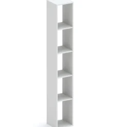 Libreria moderna 84x186h cm 1 anta grigio chiaro Sunset 1004