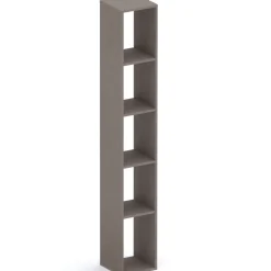 Libreria moderna 84x186h cm 1 anta marrone bronzo Sunset 1004
