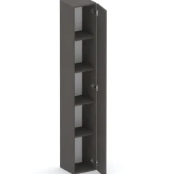 Libreria moderna 84x186h cm 1 anta ossido nero Sunset 1004