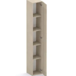 Libreria moderna 84x186h cm 1 anta tortora Sunset 1004