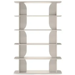 Libreria sospesa 120x185h cm moderna soggiorno cashmere Bukly