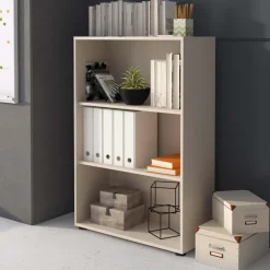Libreria ufficio moderna 79x118cm beige cashmere Woody