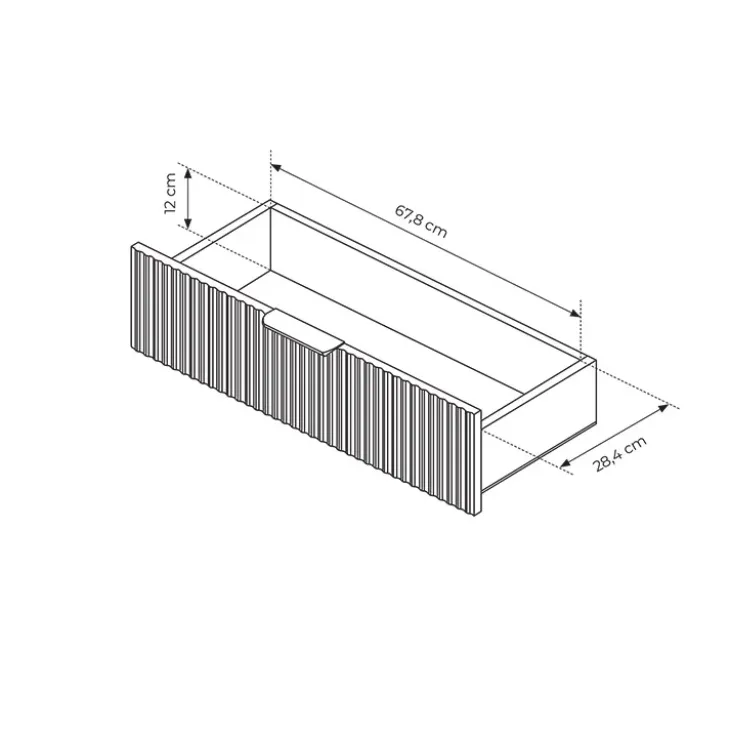 Libreria 88x194h cm 2 cassetti 8 vani a giorno nero opaco cannettato Ramis