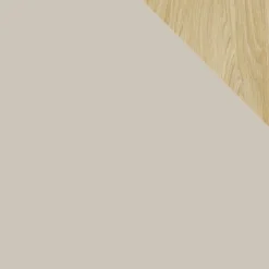 Libreria 80x165h cm con 1 anta 2 cassetti e 6 vani a vista beige cashmere rovere chiaro Linfa
