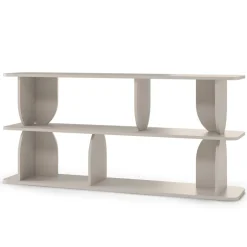 Libreria 160x156h cm moderna soggiorno cashmere Bukly