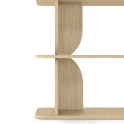 Libreria 160x156h cm moderna soggiorno rovere Bukly