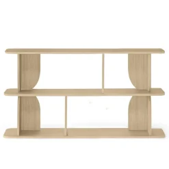 Libreria 160x78h cm moderna soggiorno rovere Bukly