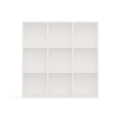 Libreria 111x111h cm 9 vani a giorno bianco Giove