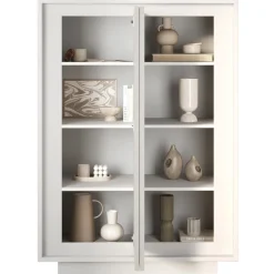 Madia alta 106x171h cm 2 ante bianco opaco Deluxe