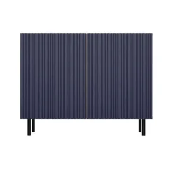 Madia moderna 100x78h cm 2 ante blu rovere cannettato Koreva