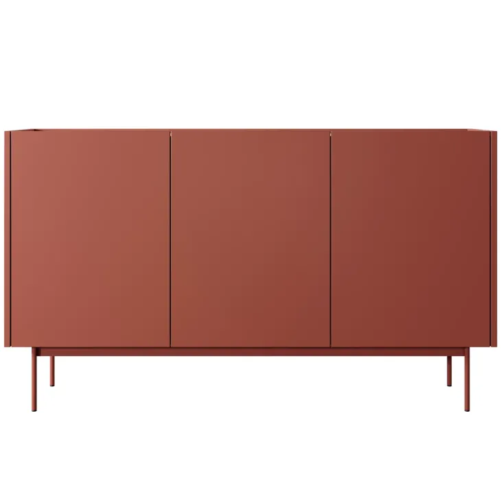 Madia moderna 144x83h cm 3 ante rosso Passion