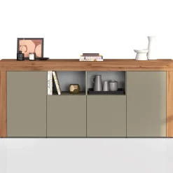 Madia moderna 200x85h cm tortora rovere Block