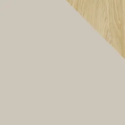 Madia soggiorno 95x105h cm 2 ante 2 cassetti beige cashmere rovere chiaro Linfa