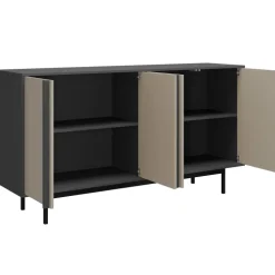 Madia 163x87 cm 4 ante antracite beige Essenzia
