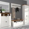Madia 130x88h cm 3 ante bianco frassinato rovere Provenza