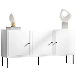 Madia 151x75h cm 3 ante bianco opaco Stark