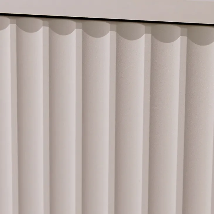 Madia 150x80h cm 2 ante 3 cassetti cannettato moderna beige Vanessa