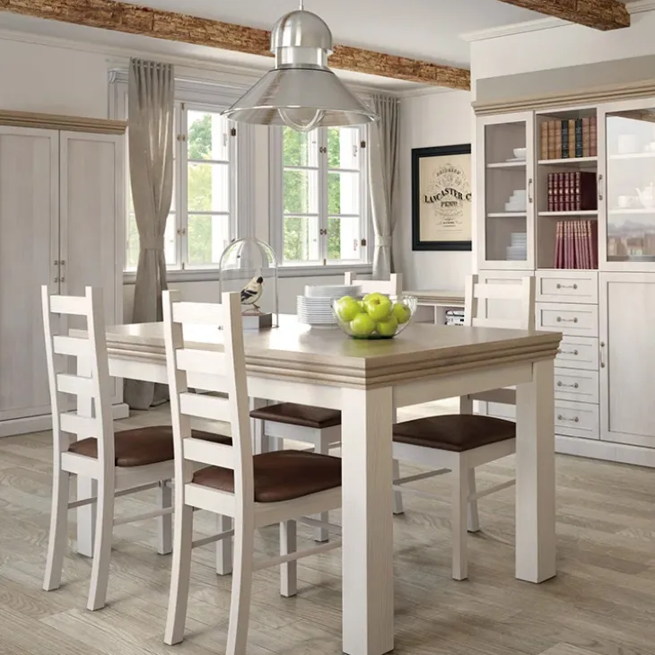 Madia 127x98h cm 2 ante 5 cassetti pino frassinato rovere Blend