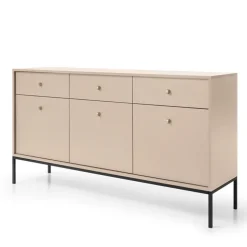 Madia 154x83h cm 3 ante 3 cassetti soggiorno beige Glory