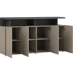 Madia 153x84h cm 4 ante moderna beige grigio Matt