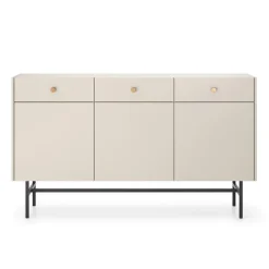 Madia 155x90h cm 3 ante moderna beige Eterna