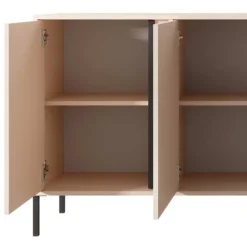 Madia 203x82h cm 4 ante moderna beige Melly